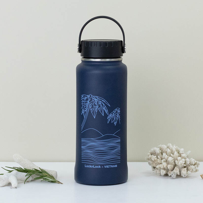 Bình Giữ Nhiệt LocknLock Riga Tumbler Vietnam Edition - 4 Màu (Be, Xanh Lá Đậm, Xanh Navy, Tím) - LHC4160 image number null